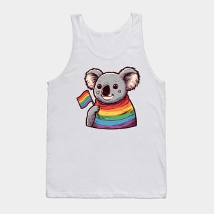 Gay Pride Koala Bear Tank Top